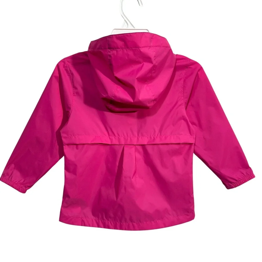 Columbia Girls Switchback II Hooded Rain Jacket Size 4T Pink Ice Full Zip